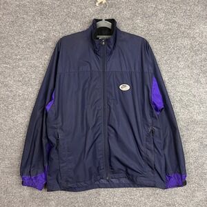Nike FIT Jacket youth Full Zip Purple Blue Windbreaker Lightweight Size BOYS M